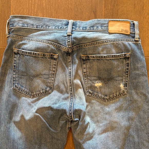 Polo Ralph Lauren $268 The Avery Boyfriend Distressed Jeans 29/8 like new - Picture 14 of 15